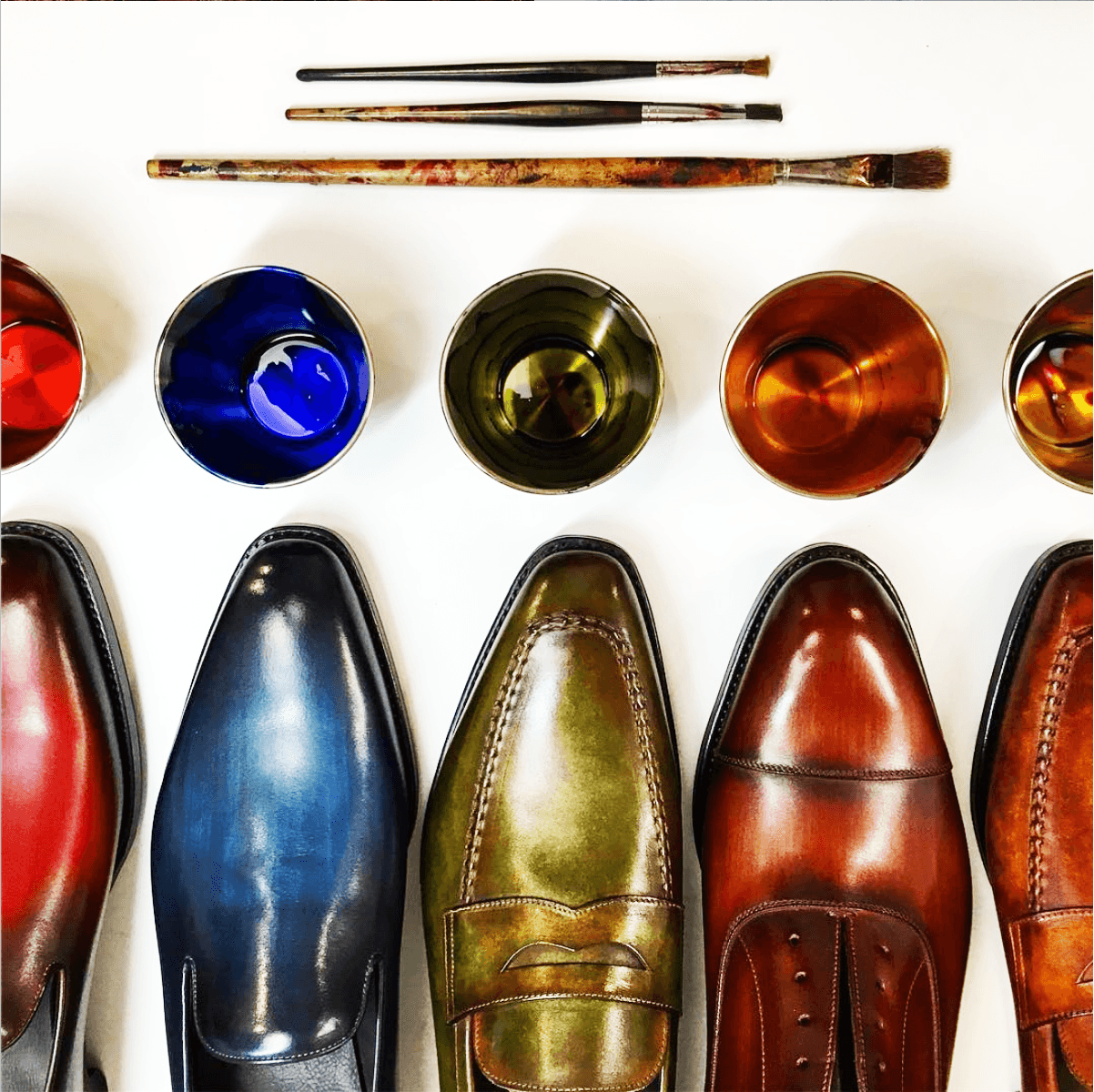 a line of patinas